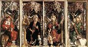 PACHER, Michael Altarpiece of the Church Fathers USA oil painting artist